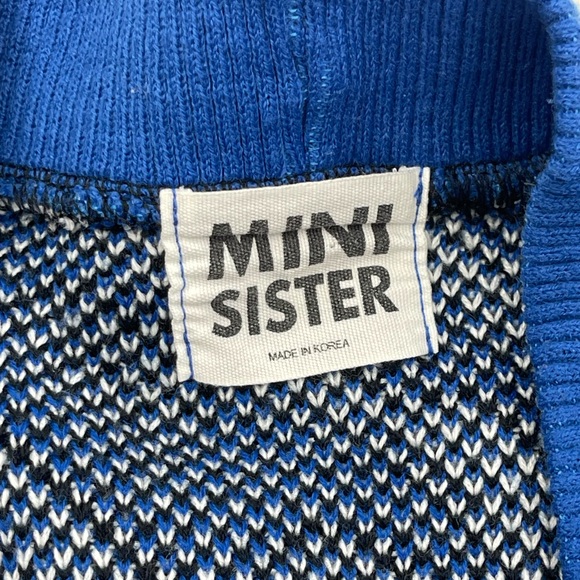 Blue Patterned Women's Cardigan - Picture 3 of 12